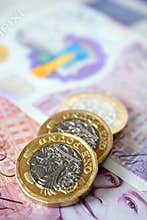 New UK Money with Copy Space