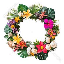 Tropical Christmas Wreath