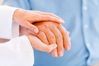 Elderly hands