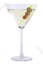 Martini Bianco with olives