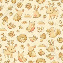 Forest animals pattern