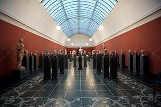 Statues at an art museum