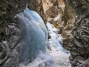 Zapata Falls Icy Cavern