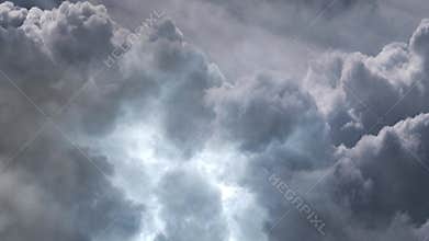 thunderstorms in dark sky ultra HD