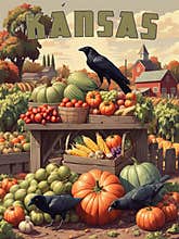 Kansas USA Travel Poster
