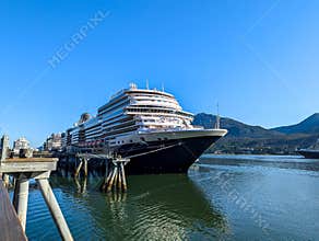 2024.08.05. Juneau, Alaska - Cruise ship in port of Juneau, Alaska