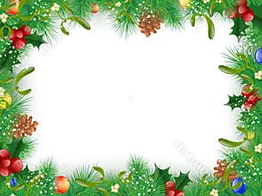 Christmas and New Year Frame