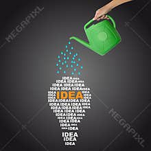 Watering idea concept