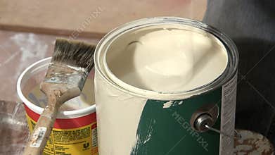 Quick stir time-lapse paint