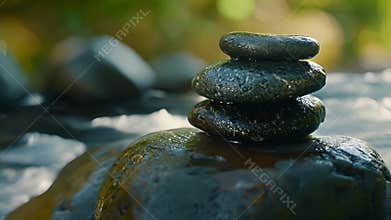 The sounds of the outside world fade away rep by the calming crackle of hot rocks and the quiet breaths of the
