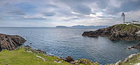 Panorama of Fanad Head, County Donegal, Ireland
