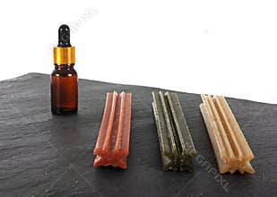 CBD dog treats in studio
