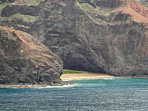 Napali Coast, Hawaii from a cruise ship