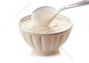 Bowl of greek yogurt