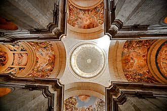 Interior of the Basilica at the Monastery of San Lorenzo de El Escorial