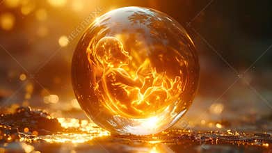 Mystical Fire Orb - A Captivating Vision of Energy and Light