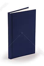 Navy blue book - clipping path