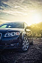 Blue Family Car