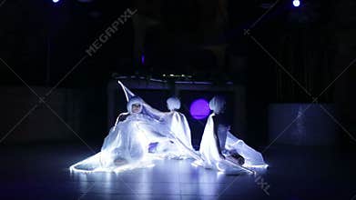 Actress girl in white