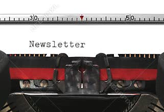 Typewriter Newsletter