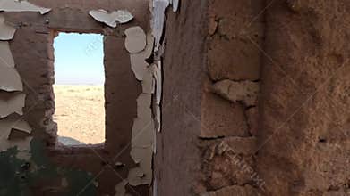 Ghost Town in Namibia with the abandoned buildings, Namib desert, Africa