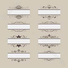 Vintage Vector Frame Border Set