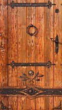 Old style wooden door