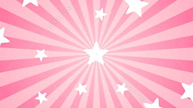 Candy Stars Pink Explosion Background