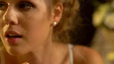 Emotional female face woman avatar
