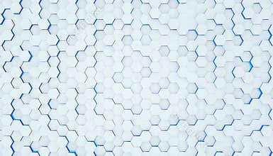 Clear pattern abstract background hexagon white, wallpaper futuristic