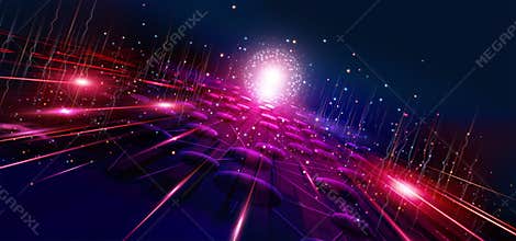 Communication technology and internet worldwide for business. Global world network connected and telecommunication.