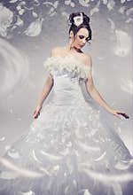 Beautiful bride posing