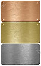 Gold, silver, bronze metal plates isolated
