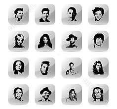 Icon set celebrity 1