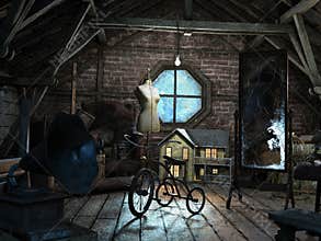 Creepy Old Musty Attic, Background