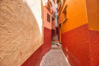 Guanajuato, famous Alley of the Kiss Callejon del Beso