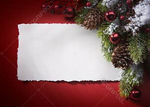 Art Christmas greeting card