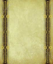 Antique Paper with Gold Scrollwork Borders