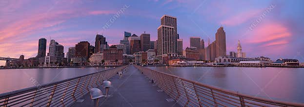 San Francisco Cityscape at sunrise