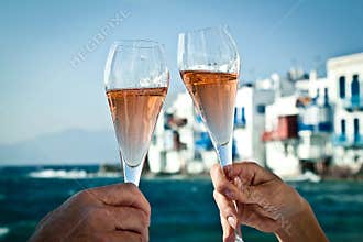 Toast by the sea