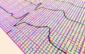 Collage of heart rate ecg measurment