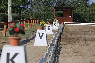 Image of dressage arena for dressage competition venue