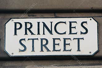 Edinburgh street name sign