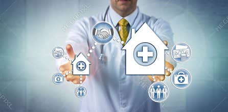 Doctor Offering Merger Of Small And Big Hospital