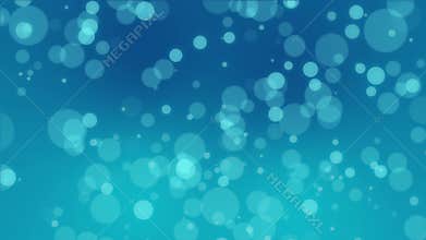 Turquoise blue animated bubble background