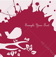 Background with bird