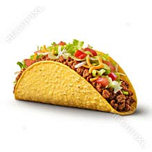 High-resolution Taco Photography With Accurate Details And Cross Processing