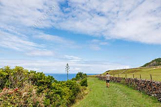 Landscape at Azores islands, Santa Maria, travel and explore Portugal