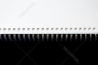 Book on a black background