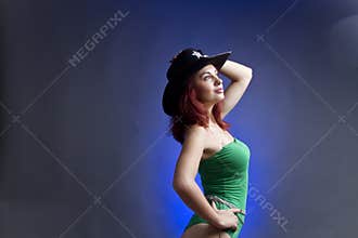 woman in sheriffs hat